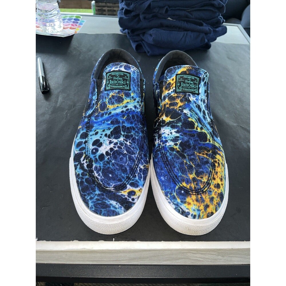Nike Sb  Janoski Slip On Canvas  Lava Lamp Rare And Limited In This Size